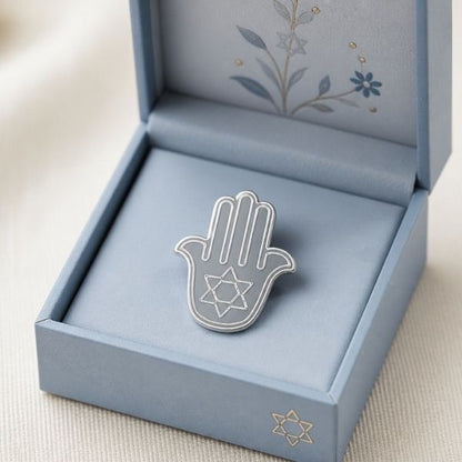 Star of David Hamsa Pin