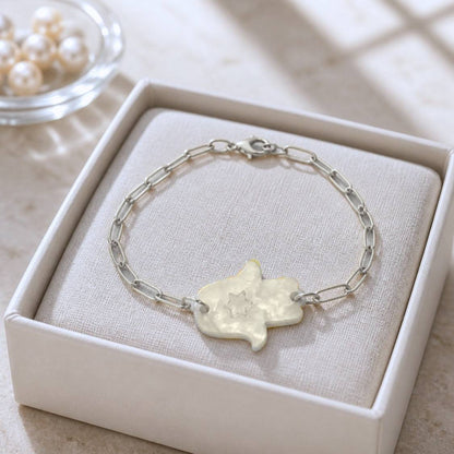 Hamsa Star of David Anklet