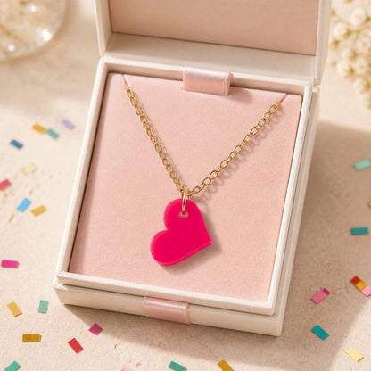 Love Heart Pop Charm Necklace