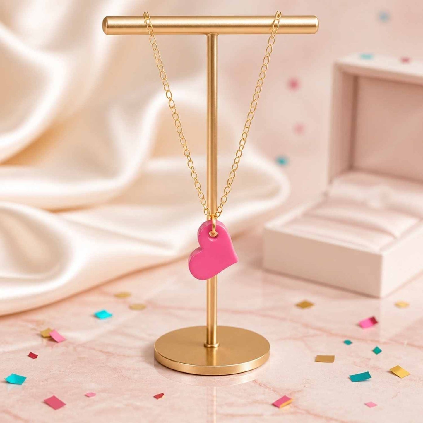 Love Heart Pop Charm Necklace