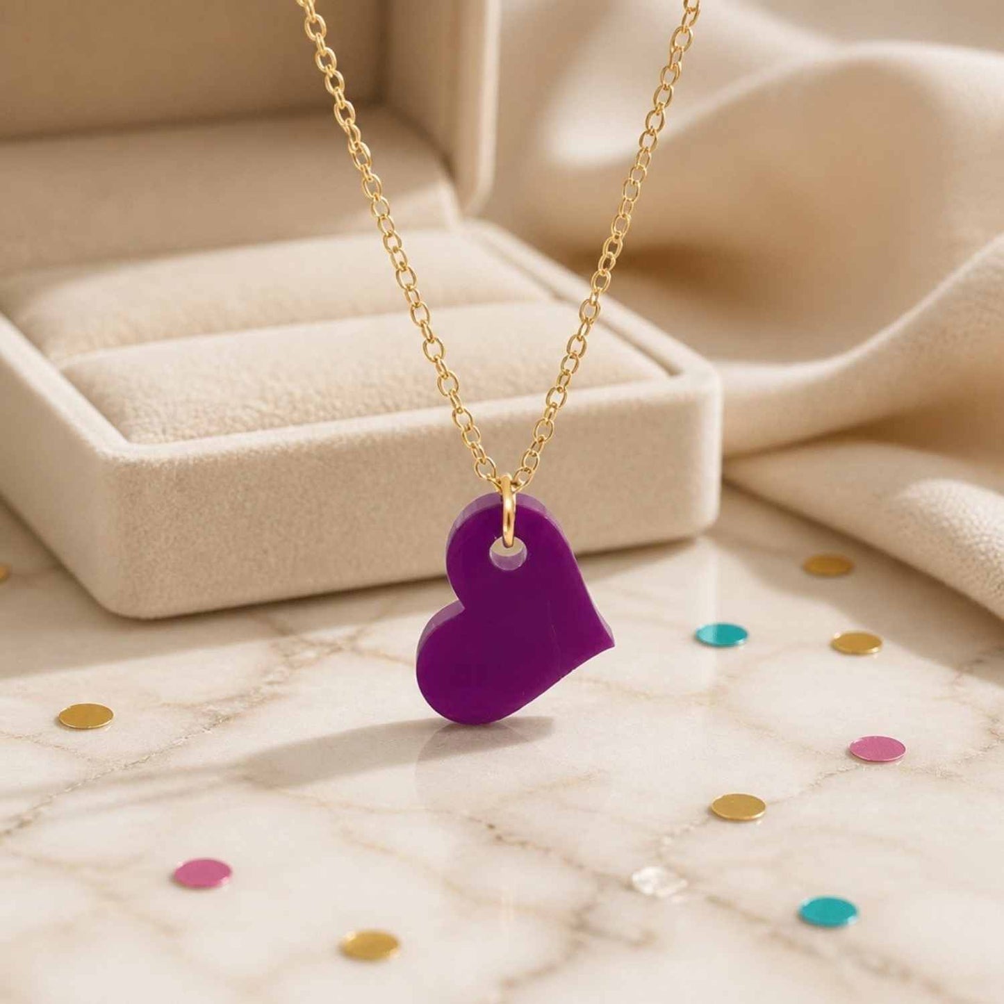 Love Heart Pop Charm Necklace