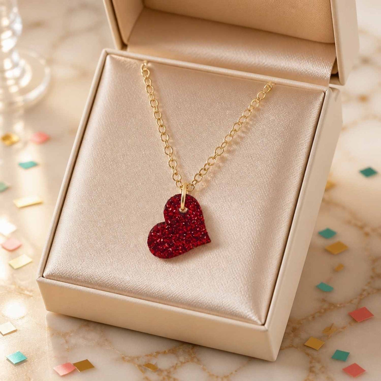 Love Heart Pop Charm Necklace