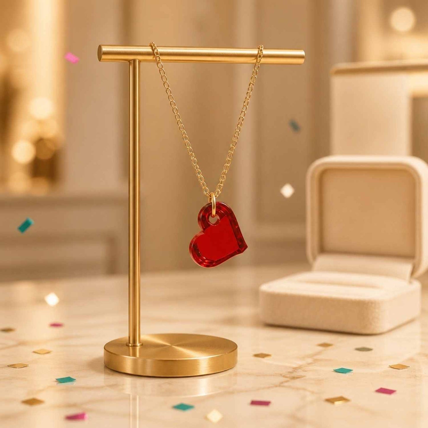 Love Heart Pop Charm Necklace