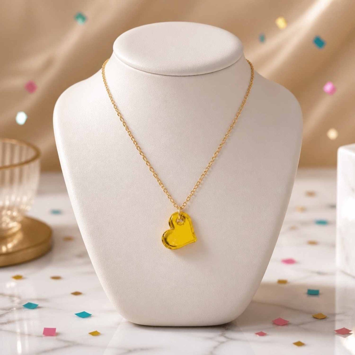 Love Heart Pop Charm Necklace