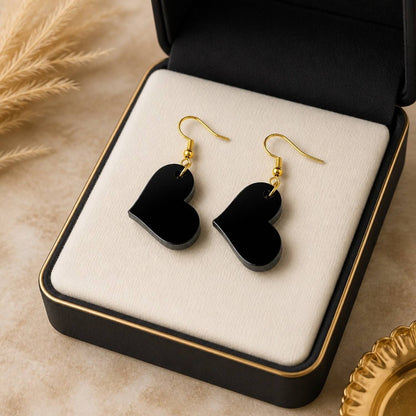 Love Heart Charm Earrings
