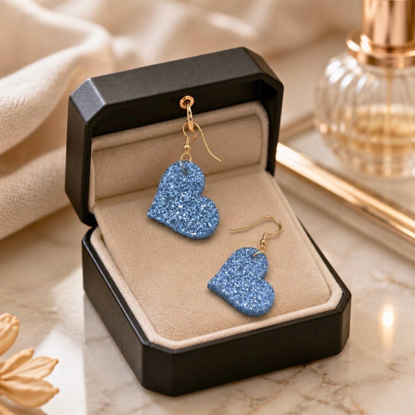 Love Heart Charm Earrings