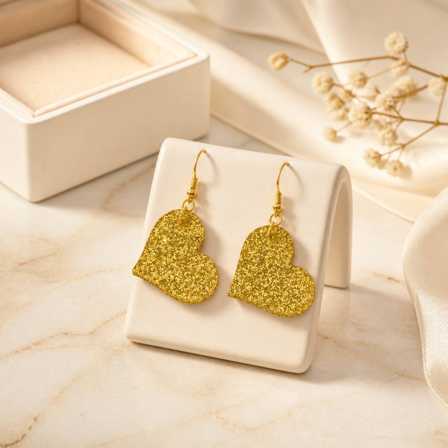 Love Heart Charm Earrings