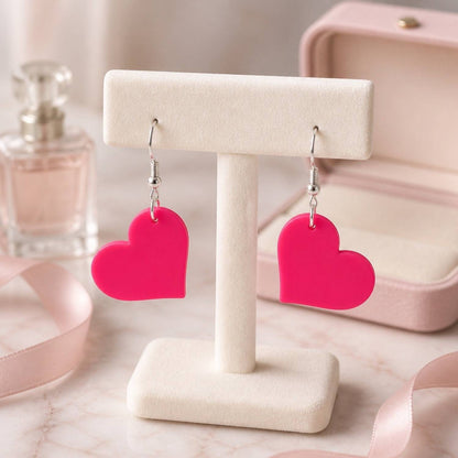 Love Heart Charm Earrings