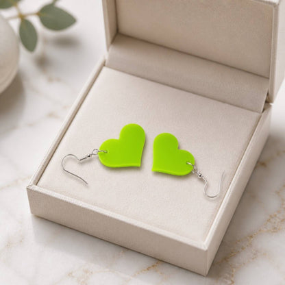 Love Heart Charm Earrings