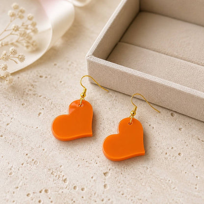 Love Heart Charm Earrings