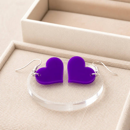 Love Heart Charm Earrings