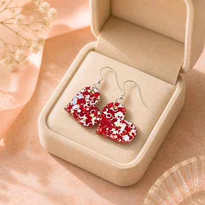 Love Heart Charm Earrings