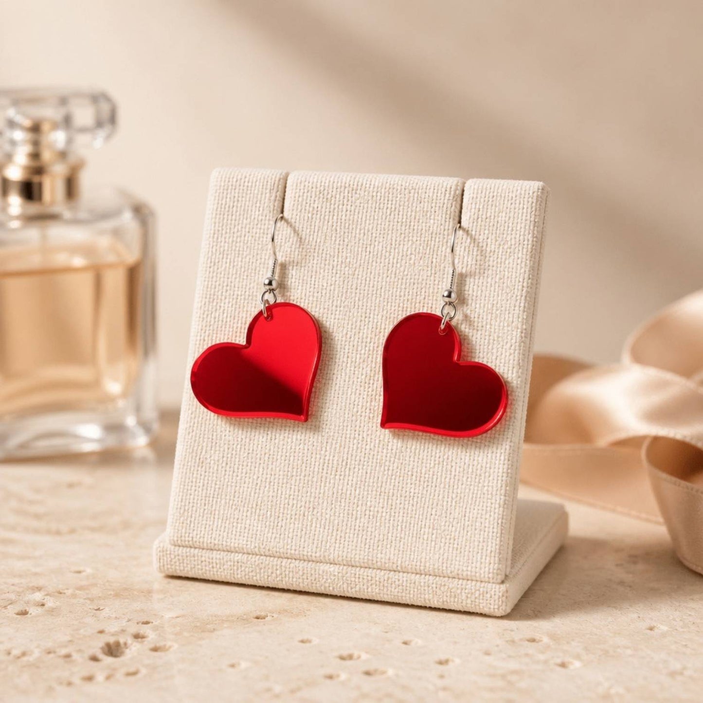Love Heart Charm Earrings