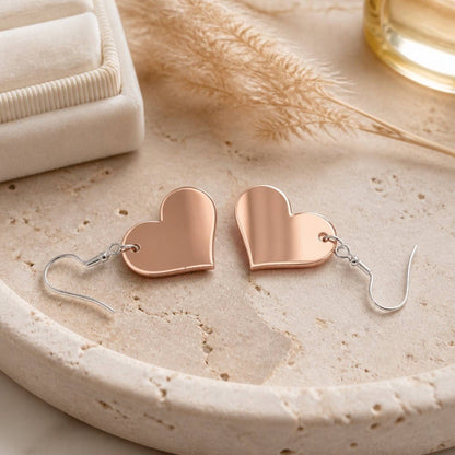 Love Heart Charm Earrings
