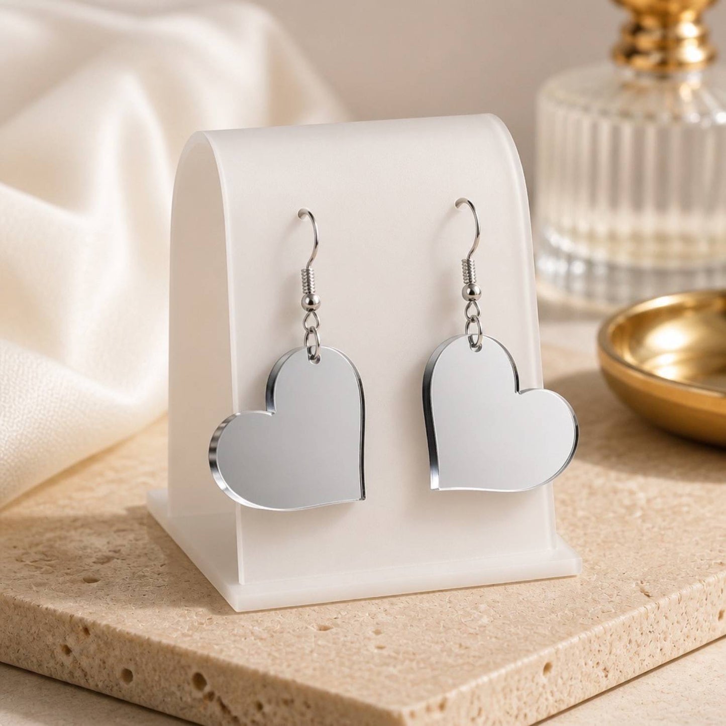 Love Heart Charm Earrings