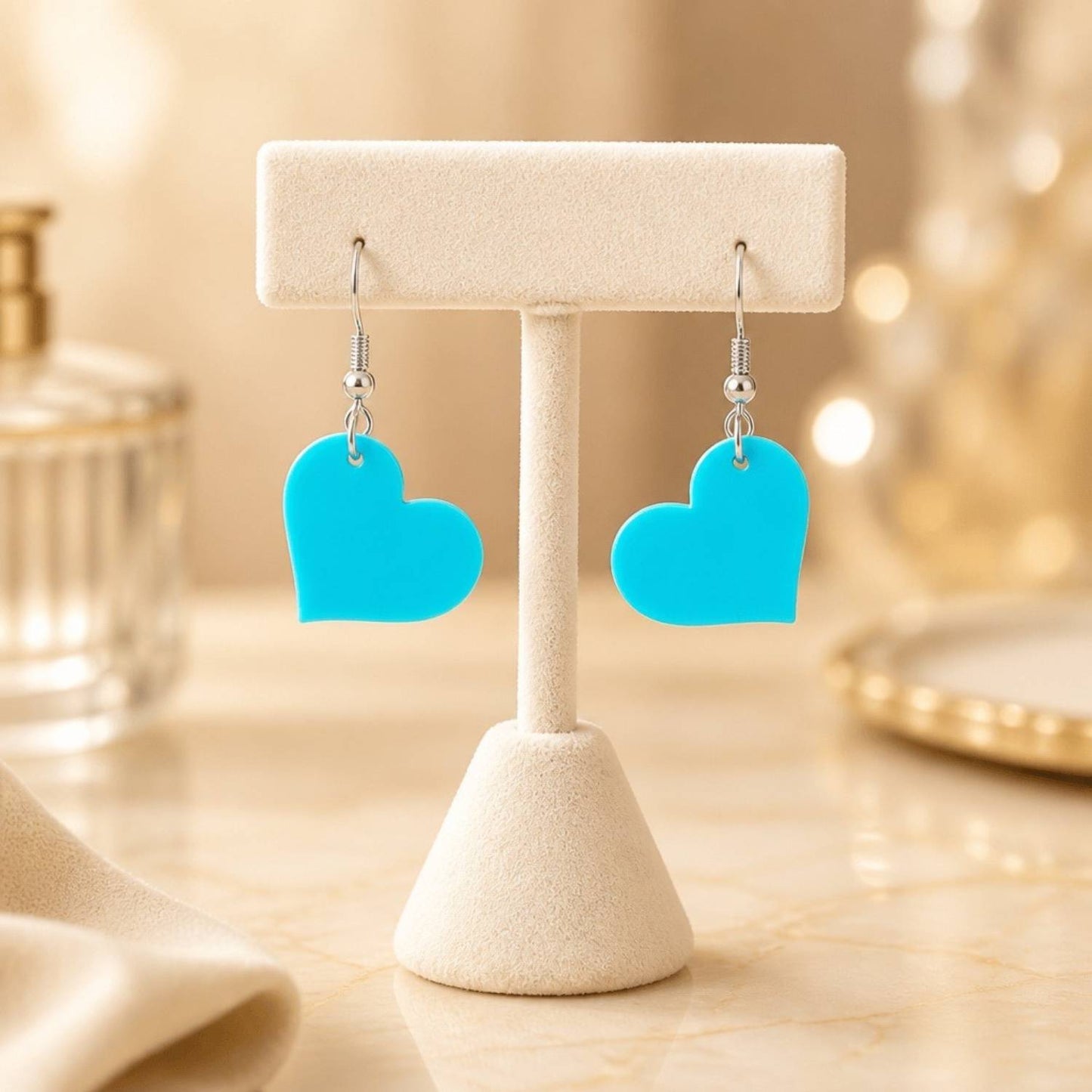 Love Heart Charm Earrings