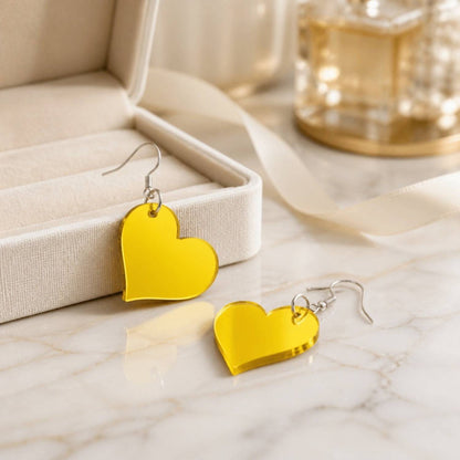 Love Heart Charm Earrings