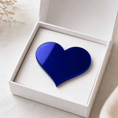 Love Heart Pin – Custom Acrylic Heart Brooch