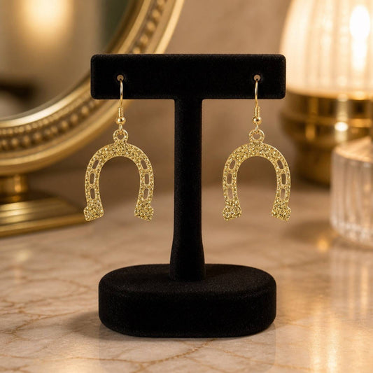 Horseshoe Charm Earrings