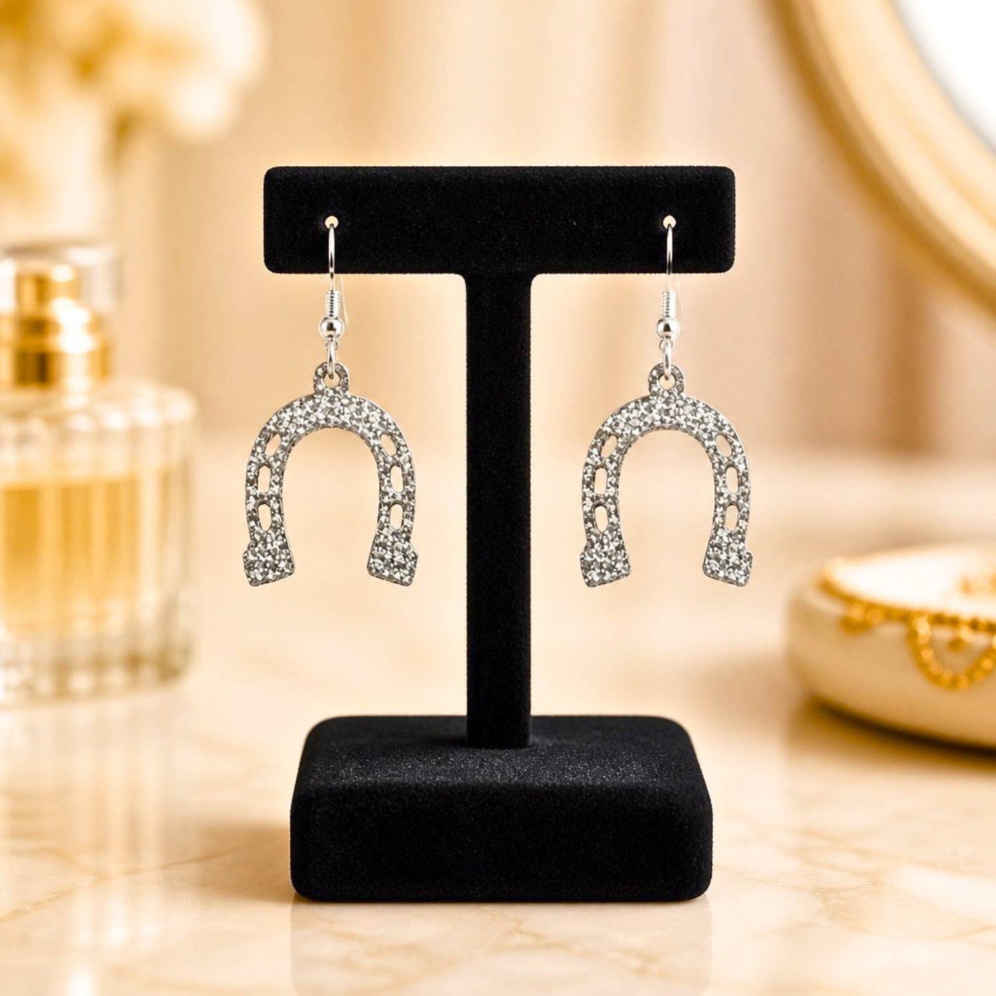 Horseshoe Charm Earrings