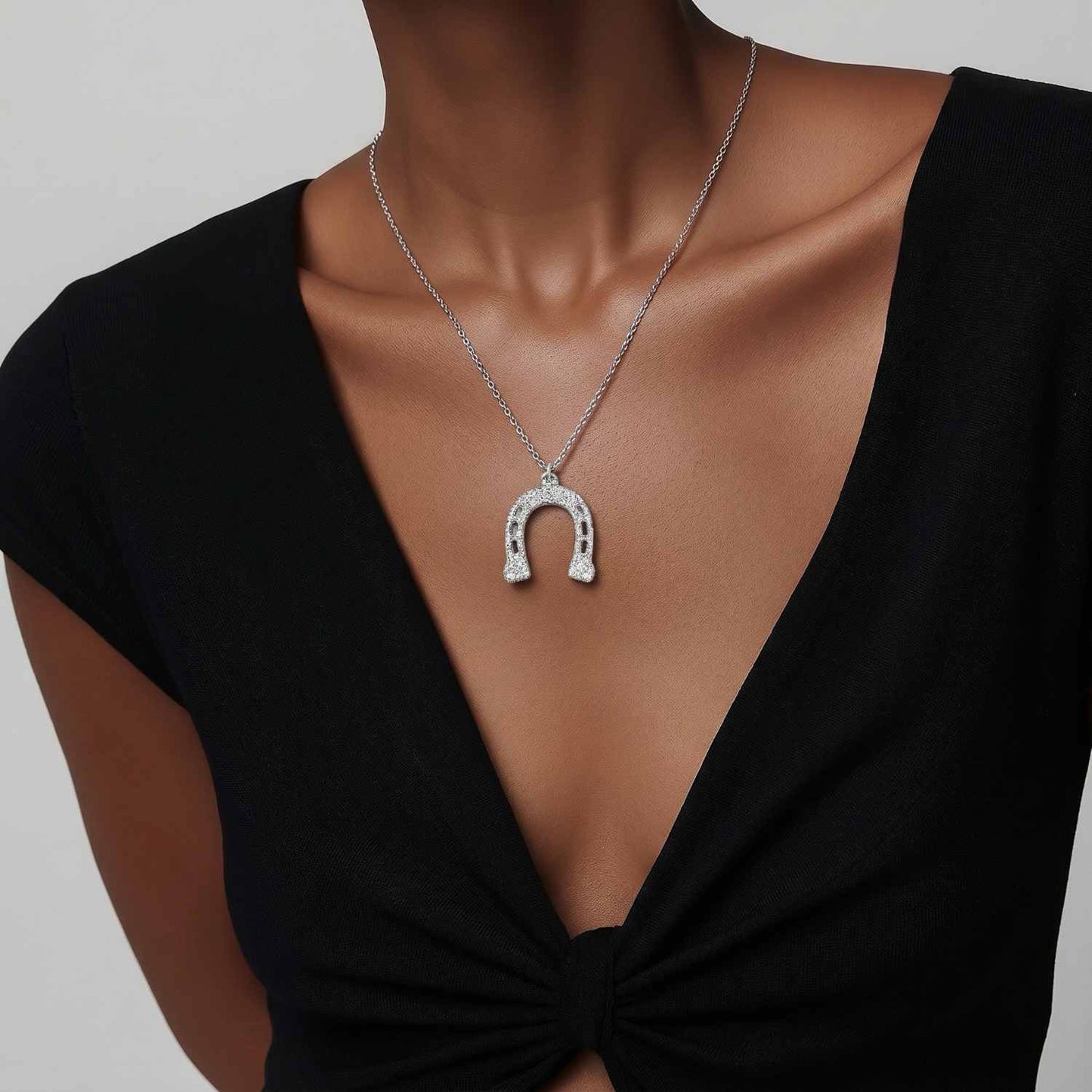 Lucky Charm Horseshoe Necklace