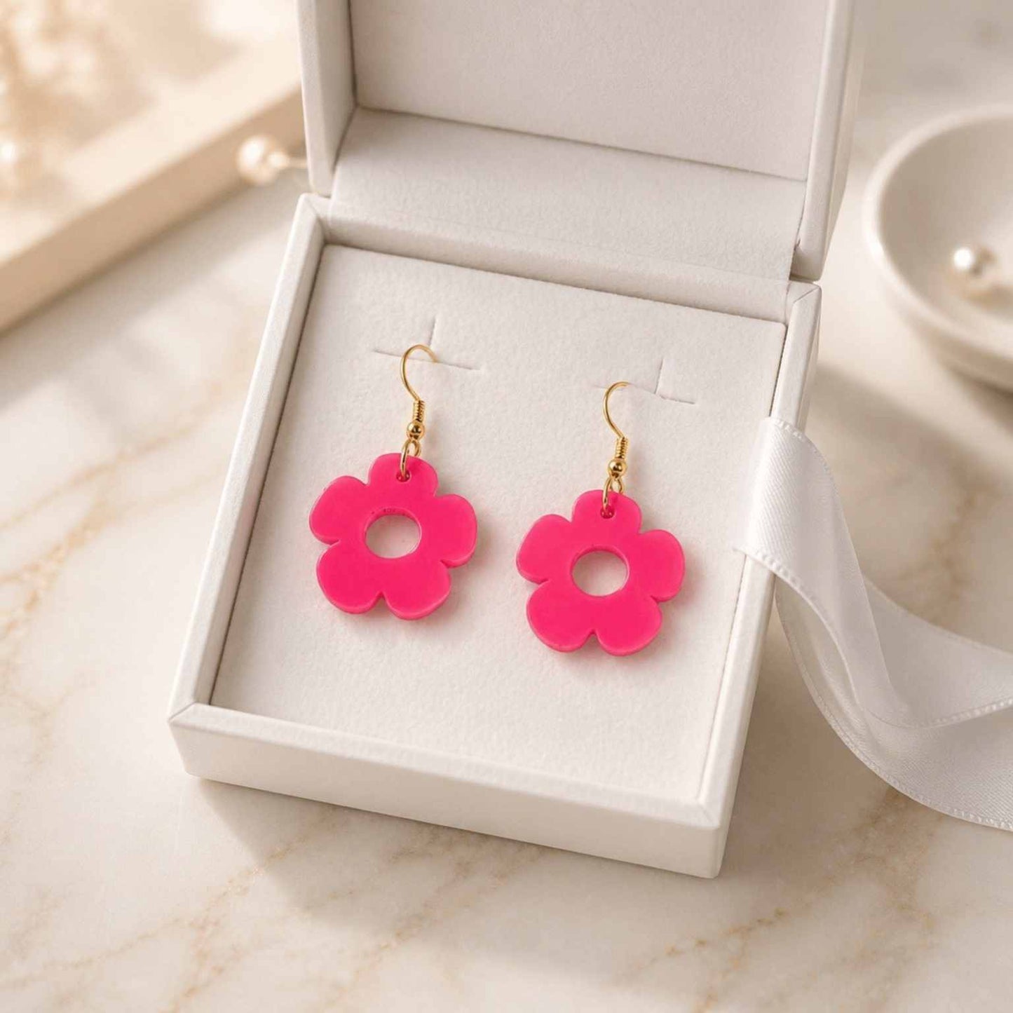 Bloom Flower Midi Earring & Necklace Set