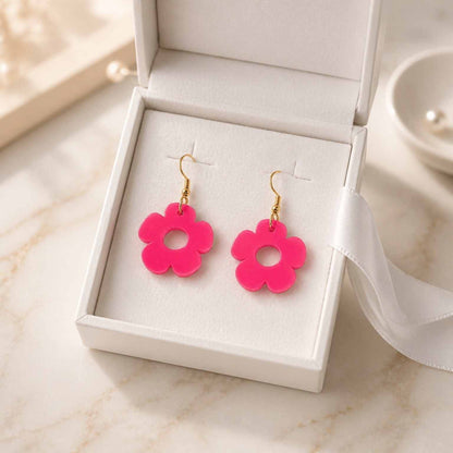 Bloom Flower Midi Earring & Necklace Set