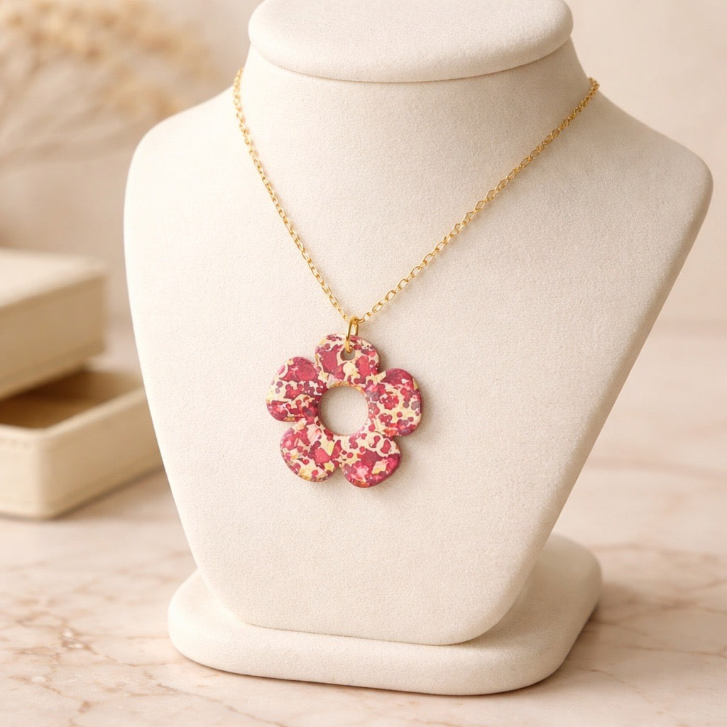 Bloom Flower Midi Earring & Necklace Set