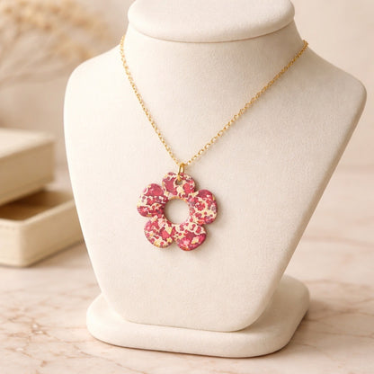 Bloom Flower Midi Earring & Necklace Set