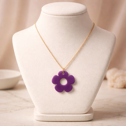 Bloom Flower Midi Earring & Necklace Set