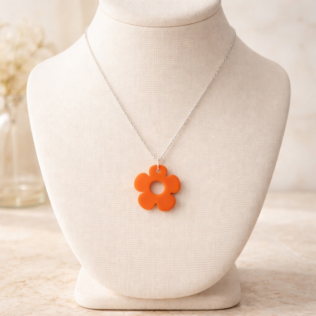 Bloom Flower Midi Earring & Necklace Set