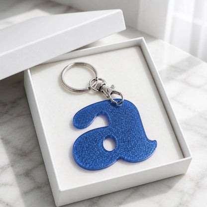 Initial Keychain Purse Charm