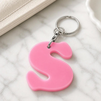Initial Keychain Purse Charm
