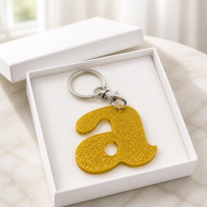Initial Keychain Purse Charm