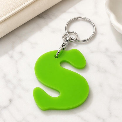 Initial Keychain Purse Charm