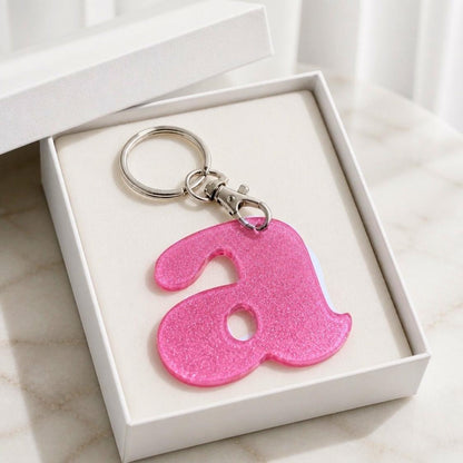 Initial Keychain Purse Charm