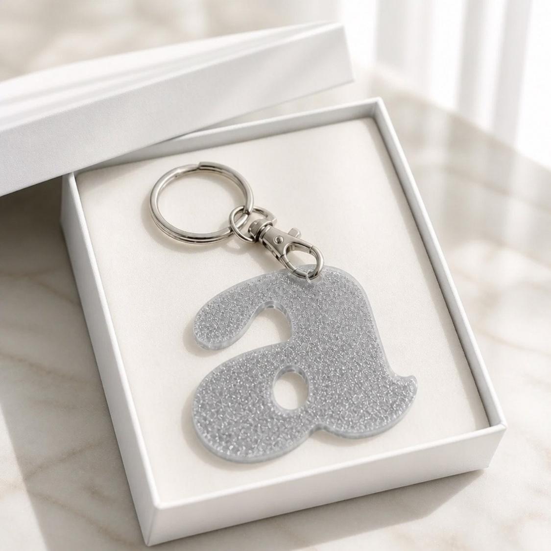 Initial Keychain Purse Charm