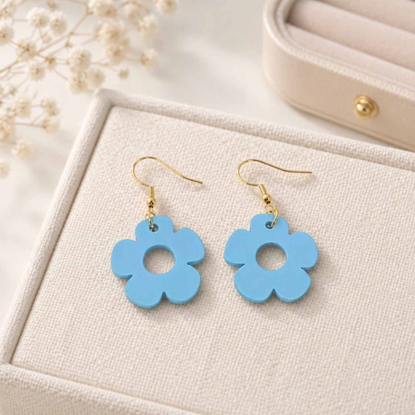 Bloom Flower Midi Earring & Necklace Set