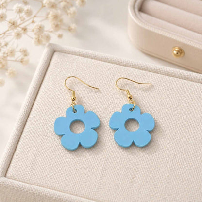 Bloom Flower Midi Earring & Necklace Set