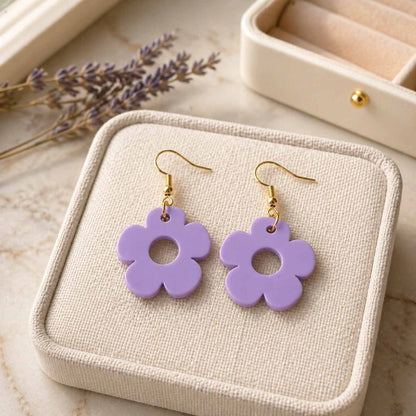 Bloom Flower Midi Earring & Necklace Set