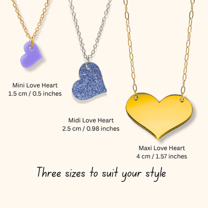Love Heart Midi Necklace