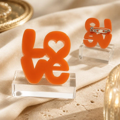 LOVE Retro Pin