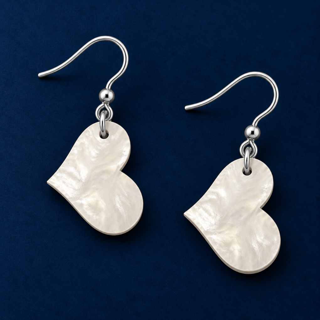 Love Heart Earrings | Dangles