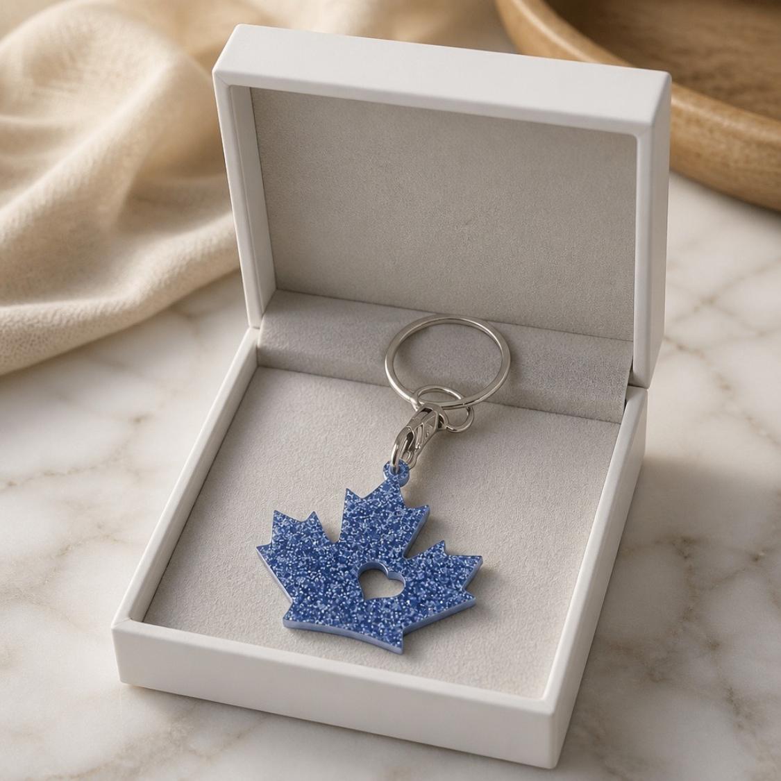 Maple Leaf Keychain Purse Charm