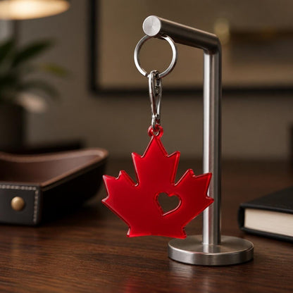 Maple Leaf Keychain Purse Charm