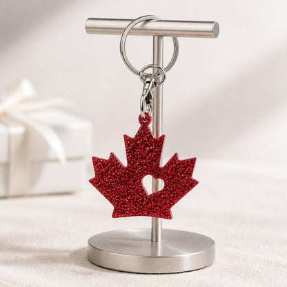 Maple Leaf Keychain Purse Charm