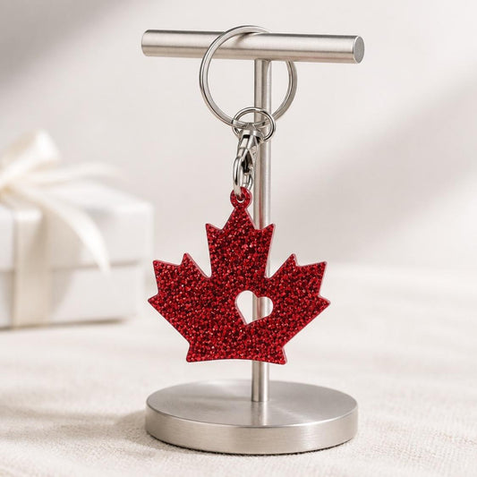 Maple Leaf Keychain Purse Charm