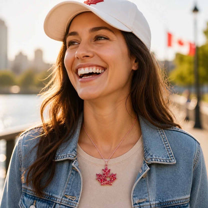 Maple Leaf Glow Necklace