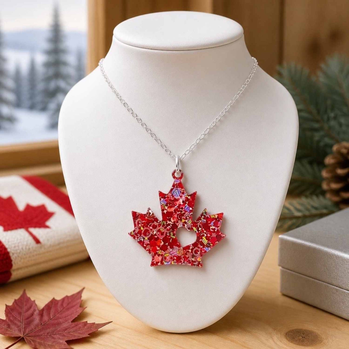 Maple Leaf Glow Necklace