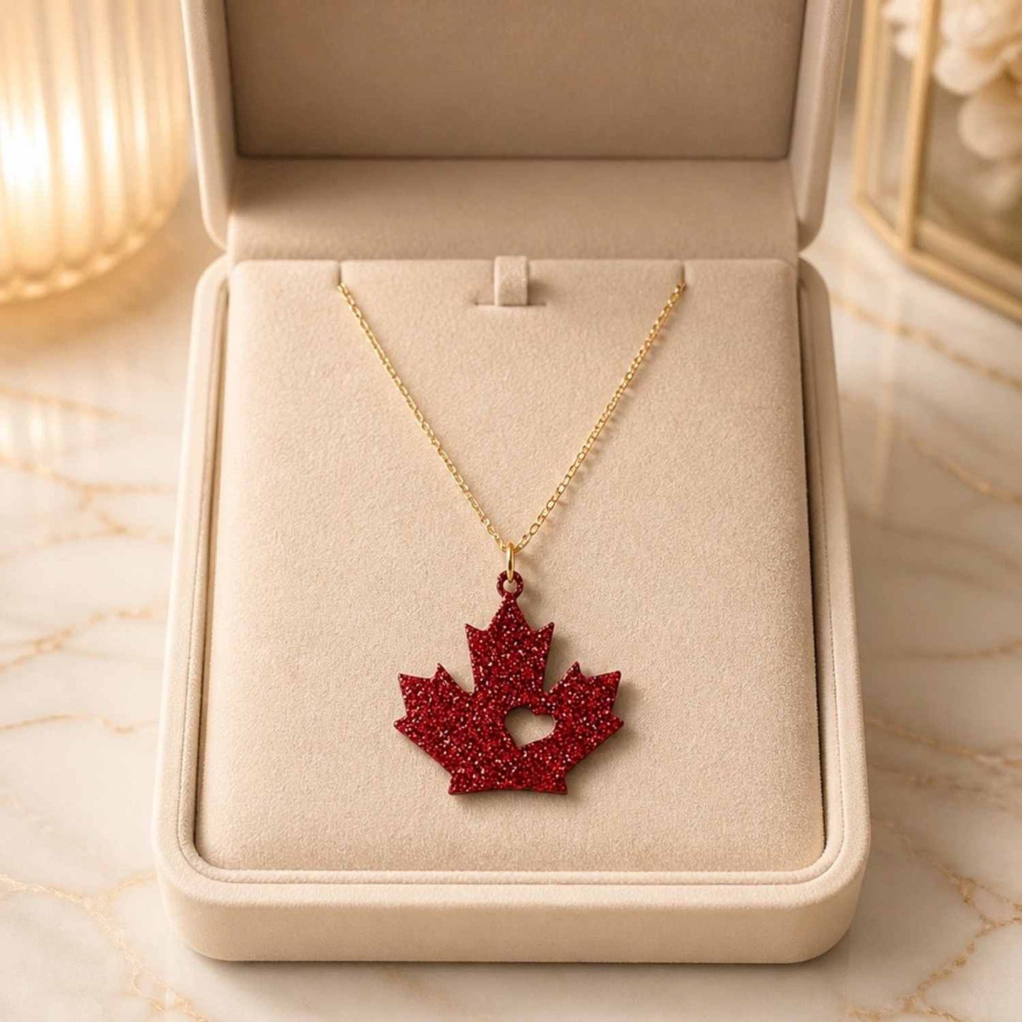 Maple Leaf Glow Necklace